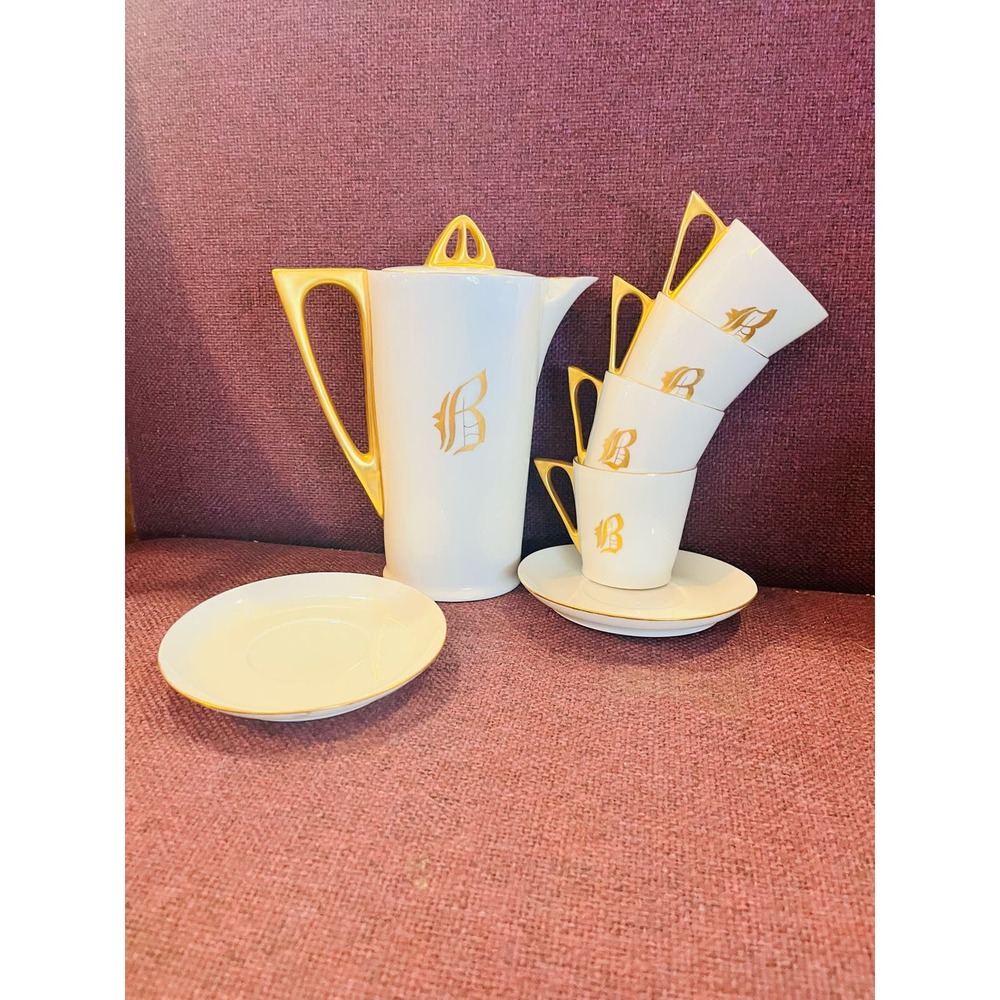 Vintage Royal Bavaria 8 piece tea set very gorgeous